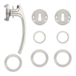 Würth Türdrücker ZD 21, Rosette BB, PZ, WC, Vernickelt -Wohnaccessoires 0687170300 wuerth tuerdruecker zd21 verschraubung