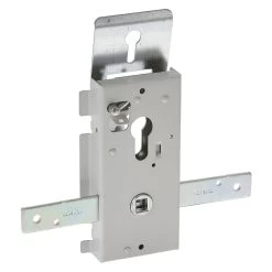 Hörmann Schloss Für Profil Halbzylinder, Mit Anschraubbrücke -Wohnaccessoires 1019000 hoermann schloss fuer profil halbzylinder mit anschraubbruecke vorderansicht