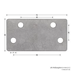 Hörmann Ersatz-Hebelarm Inkl. Adapterplatte, BRH 2000 Mm -Wohnaccessoires 1049502 hoermann ersatz hebelarm inkl adapterplatte brh 2000mm adapterplatte bemassung