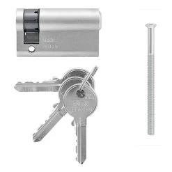 Hörmann Profil-Halbzylinder, 45,5 + 10 Mm, Links, TS 16 -Wohnaccessoires 3014860 hoermann profil halbzylinder 45 5 10 mm links ts 16 lieferumfang