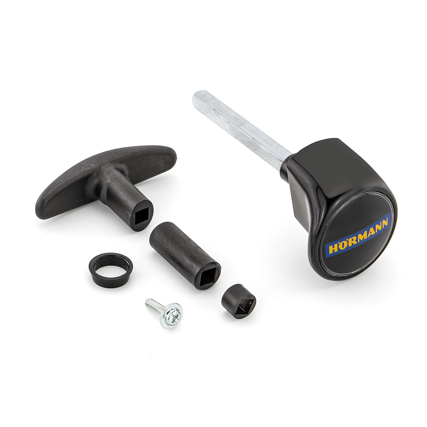Hörmann Torgriffgarnitur Schwarz, Stiftlänge 113 Mm, TS 42 3 Hörmann Torgriffgarnitur Schwarz, Stiftlänge 113 Mm, TS 42