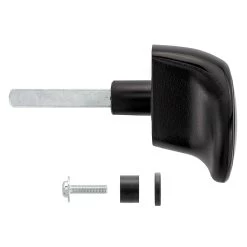 Hörmann Torgriffgarnitur Schwarz, Stiftlänge 73,5 Mm, TS 0,75/1,5/3 -Wohnaccessoires 3024989 hoermann torgriffgarnitur schwarz stiftlaenge 73 5 mm ts 075 15 3 seitenansicht