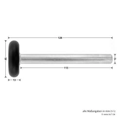 Hörmann Laufrolle Mit Kugellager, BR 30/40/50, Edelstahl -Wohnaccessoires 3053384 hoermann laufrolle typ k kugellager edelstahl masse