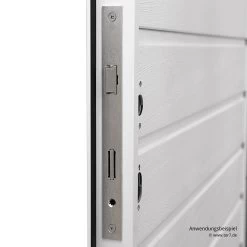 Hörmann Einsteck-Rohrprofilschloss KFV Für Schlupf-und Nebentüren, PZ -Wohnaccessoires 3070038 hoermann einsteck rohrprofilschloss 1314 pz fuer schlupf und nebentuer einbausituation 1