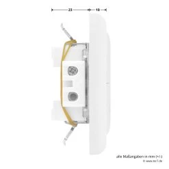 Hörmann Innentaster TUPS 2 Für Unterputzsender -Wohnaccessoires 436266 hoermann taster tups 2 anschluesse oben