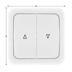 Hörmann Innentaster TUPS 2 Für Unterputzsender -Wohnaccessoires 436266 hoermann taster tups 2 masse