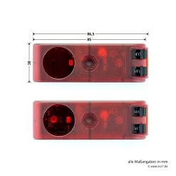 Hörmann Einweg-Lichtschranke EL 101 -Wohnaccessoires 436294 hoermann einweg lichtschranke el 101 breite laenge draufsicht