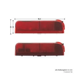 Hörmann Einweg-Lichtschranke EL 101 -Wohnaccessoires 436294 hoermann einweg lichtschranke el 101 breite laenge seitenansicht