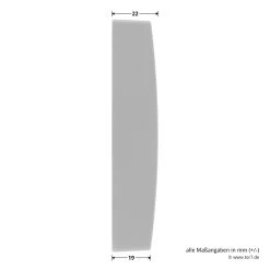 Hörmann Innentaster EcoStar PB 3 -Wohnaccessoires 436452 hoerman innentaster ecostar pb 3 tiefe