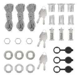 Hörmann Notentriegelung NET 5-3, 3er Set, Gleichschließend -Wohnaccessoires 436999 hoermann notentriegelung net 5 3 3er set gleichschl lieferumfang