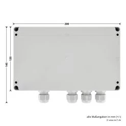 Hörmann 2-Kanal-Relais-Empfänger HER 2, 40 MHz -Wohnaccessoires 437070 hoermann 2 kanal relais empfaenger her 2 40 mhz bemassung auswerteinheit