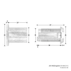 Hörmann Notentriegelungsschloss NET 5 -Wohnaccessoires 437190 hoermann notentriegelungsschloss net 5 umfang