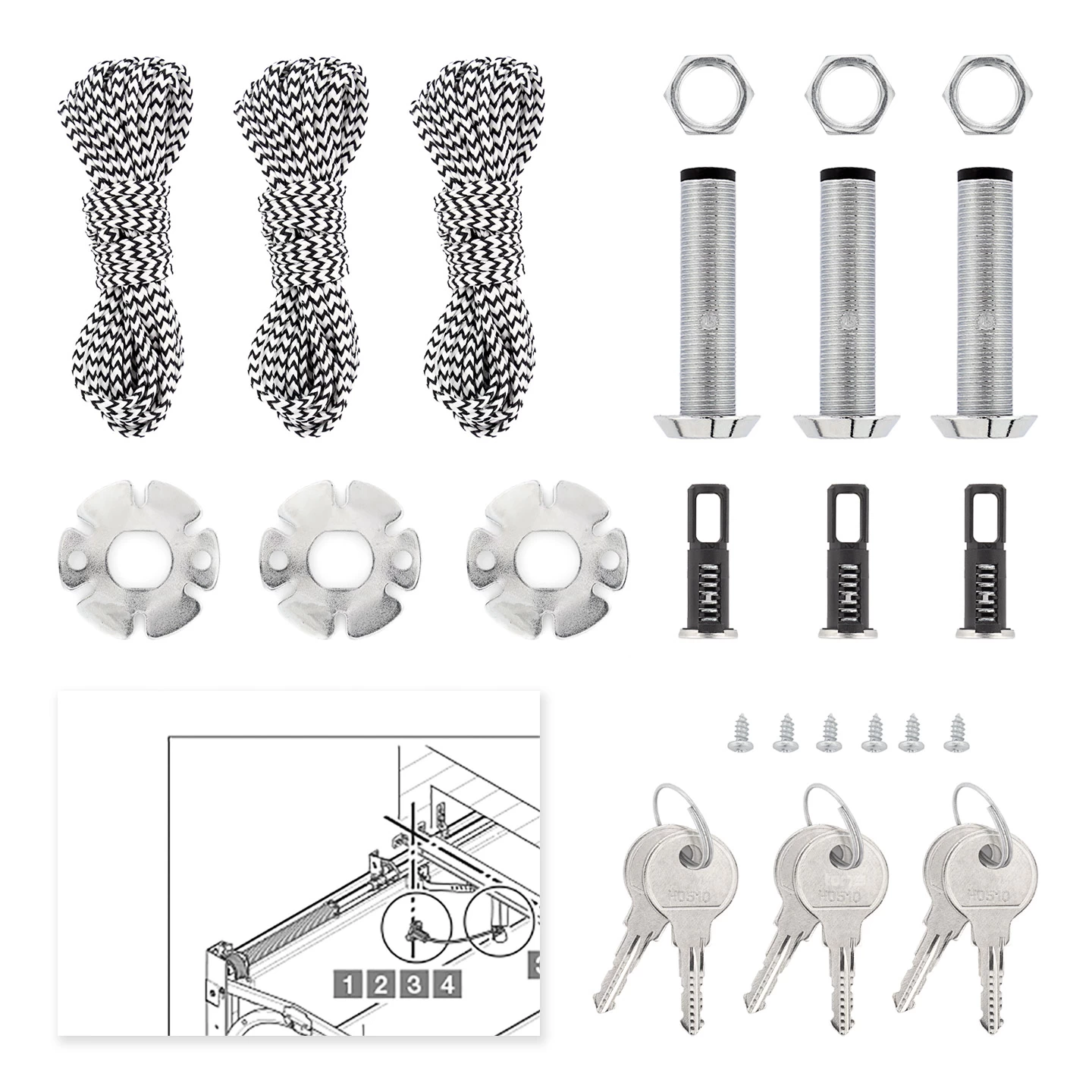 Hörmann Notentriegelung NET 4-3, 3er Set, Gleichschließend 7 Hörmann Notentriegelung NET 4-3, 3er Set, Gleichschließend – Bild 5