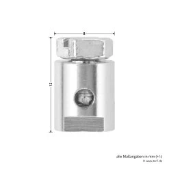 Hörmann Notentriegelung NET 1, Für Schwingtore Mit Griffgarnitur -Wohnaccessoires 437205 hoermann notentriegelung net 1 fuer schwingtore mit griffgarnitur schraube masse