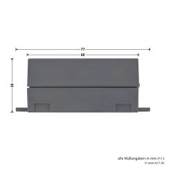 Hörmann 1-Kanal-Empfänger HE 1, 26,975 MHz -Wohnaccessoires 437240 hoermann 1 kanal empfaenger he 1 26 975 mhz hoehe laenge