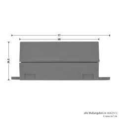 Hörmann 1-Kanal-Empfänger HE 1, 40 MHz -Wohnaccessoires 437380 hoermann 1 kanal empfaenger he 1 40 mhz masse hoehe laenge