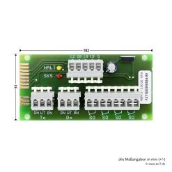 Hörmann Anschlusseinheit S1/S2, Platine SKS -Wohnaccessoires 438416 hoermann anschlusseinheit s 1 s 2 platine sks breite laenge