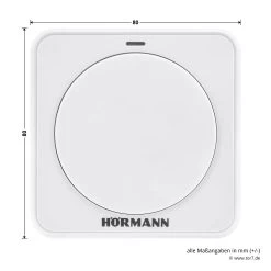 Hörmann Funk-Innentaster FIT 1, BiSecur -Wohnaccessoires 439740 hoermann funk innentaster fit 1 bisecur draufsicht