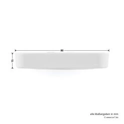 Hörmann Funk-Innentaster FIT 4, BiSecur -Wohnaccessoires 439741 hoermann funk innentaster fit 4 bisecur seitenansicht