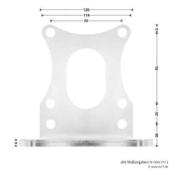 Hörmann Befestigungswinkel, VersaMatic -Wohnaccessoires 439985 hoermann befestigungswinkel versamatic masse lange seite