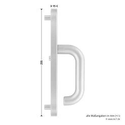 Hörmann FS Panikgarnitur D110 Langschild PZ ES2, Alu -Wohnaccessoires 449891 hoermann fs panikgarnitur d110 pz es2 langschild alu f1 griff 1