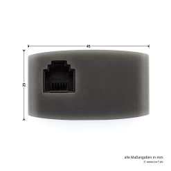 Hörmann Adapterplatine HAP 1 HCP -Wohnaccessoires 4510204 hoermann adapterplatine hap 1 hcp masse seitenansicht