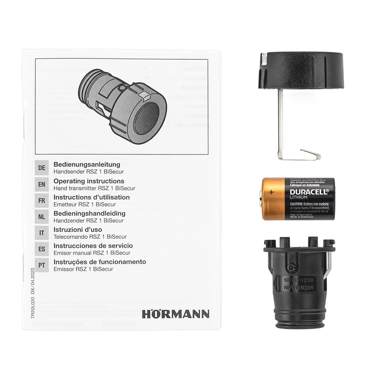 Hörmann Handsender EcoStar RSZ 1, 433 MHz BS, Schwarz 7 Hörmann Handsender EcoStar RSZ 1, 433 MHz BS, Schwarz – Bild 5