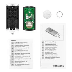 Hörmann Handsender HSE 4, BiSecur, Anthrazitgrau -Wohnaccessoires 4511573 hoermann handsender hse 4 bisecur anthrazitgrau lieferumfang