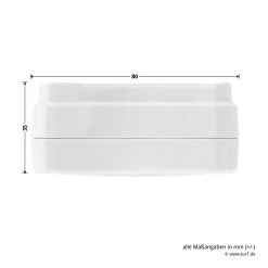 Hörmann Luftfeuchtigkeitssensoren-Set HKSI + HKSA -Wohnaccessoires 4511665 hoermann luftfeuchtigkeitssensoren set hksi hksa innensensor breite tiefe