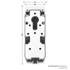 Hörmann Funk-Türschlossantrieb SmartKey -Wohnaccessoires 4511787 hoermann funk tuerschlossantrieb smartkey weiss breite und laenge