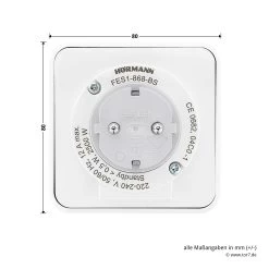 Hörmann Funk‑Set HF 51 868-BS 16 Hörmann Funk‑Set HF 51 868-BS -Wohnaccessoires 4511824 hoermann funk set hf 51 868 bs steckdose fes 1 rueckseite
