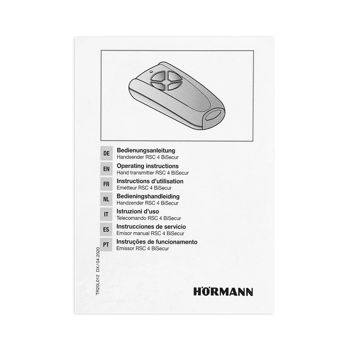 Hörmann Handsender EcoStar RSC 4, 433 MHz BiSecur 10 Hörmann Handsender EcoStar RSC 4, 433 MHz BiSecur – Bild 8
