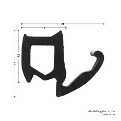 Hörmann Zargendichtung Für T-60-, T-90- Und T-120-Türen, P32, Länge 6,50 Meter Mit Dichtungskeil -Wohnaccessoires 452938 hoermann zargendichtung p32 fuer t30 t90 t120 tueren laenge 6 50 meter breite laenge