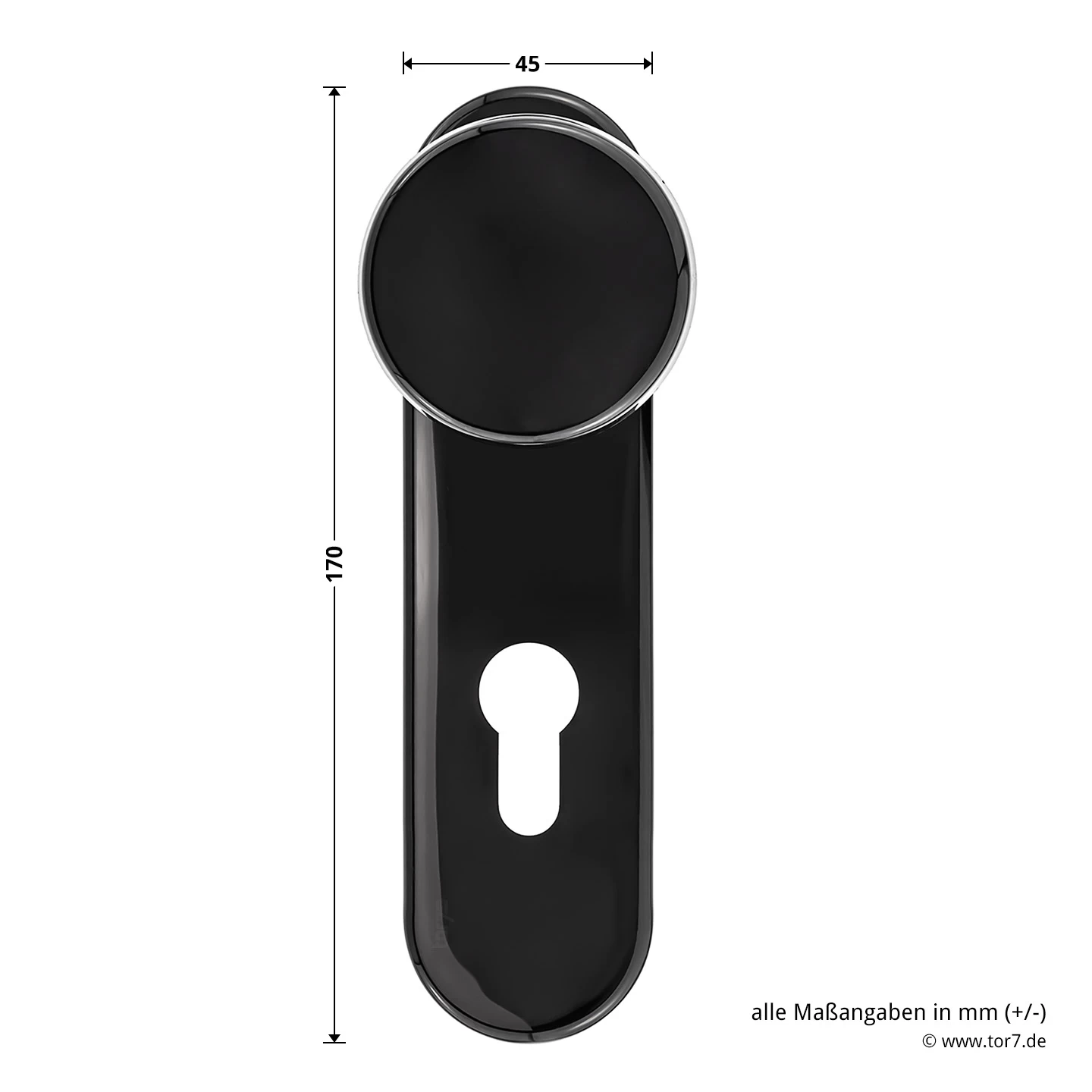 Hörmann Feuerschutz-Wechselgarnitur Typ D110 In Kunststoff Schwarz 8 Hörmann Feuerschutz-Wechselgarnitur Typ D110 In Kunststoff Schwarz – Bild 6