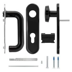 Hörmann Feuerschutz-Wechselgarnitur Typ D110 In Kunststoff Schwarz 16 Hörmann Feuerschutz-Wechselgarnitur Typ D110 In Kunststoff Schwarz -Wohnaccessoires 454685 hoermann fs wechselgarnitur d 110 antipanik lieferumfang