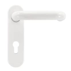 Hörmann FS Wechselgarnitur D110 Kurzschild PZ, Weiß -Wohnaccessoires 454688 hoermann fs wechselgarnitur d 110 pz kurzschild polyamid weiss gleitlager griff