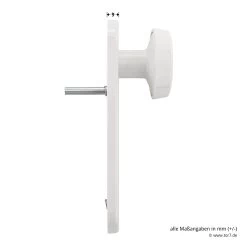 Hörmann FS Wechselgarnitur D110 Kurzschild PZ, Weiß -Wohnaccessoires 454688 hoermann fs wechselgarnitur d 110 pz kurzschild polyamid weiss gleitlager knauf masse