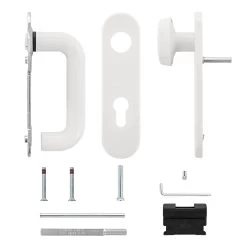 Hörmann FS Wechselgarnitur D110 Kurzschild PZ, Weiß -Wohnaccessoires 454688 hoermann fs wechselgarnitur d 110 pz kurzschild polyamid weiss gleitlager lieferumfang