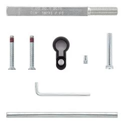 Hörmann FS Wechselgarnitur D110 Kurzschild PZ, Weiß -Wohnaccessoires 454688 hoermann fs wechselgarnitur d 110 pz kurzschild polyamid weiss gleitlager montagematerial