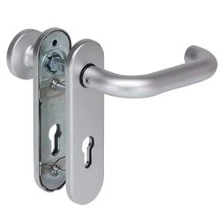 Hörmann Feuerschutz-Wechselgarnitur Typ D110 PZ, Aluminium -Wohnaccessoires 454691 hoermann fs wechselgarnitur d 110 antipanik innenansicht