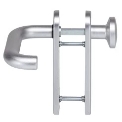 Hörmann Feuerschutz-Wechselgarnitur Typ D110 PZ, Aluminium -Wohnaccessoires 454691 hoermann fs wechselgarnitur d 110 antipanik seitenansicht rechts