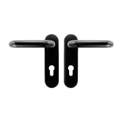 Hörmann FS Drückergarnitur D110 Kurzschild PZ, Schwarz 16 Hörmann FS Drückergarnitur D110 Kurzschild PZ, Schwarz -Wohnaccessoires 498165 hoermann fs drueckergarnitur d 110 kurzschild pz gleitlager polyamid schwarz set