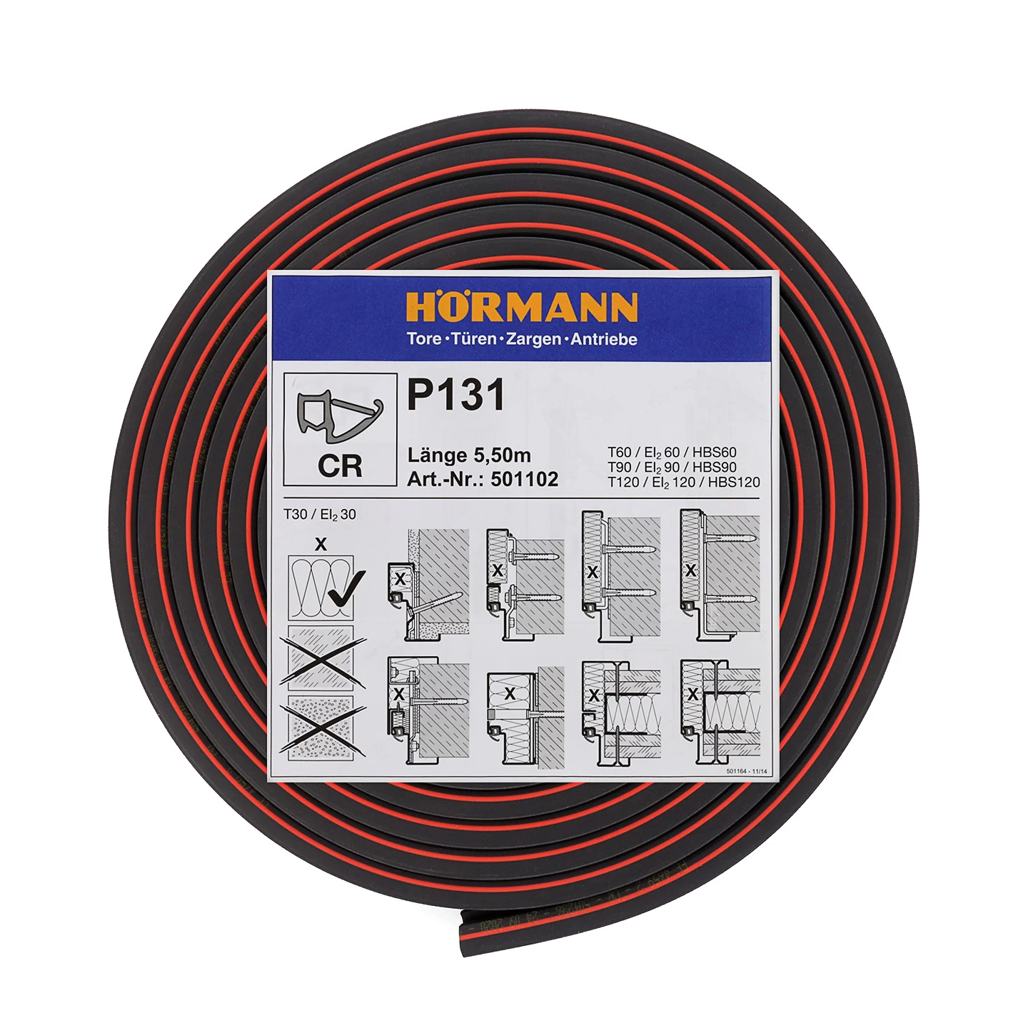 Hörmann Zargendichtung P131, 5500 Mm 3 Hörmann Zargendichtung P131, 5500 Mm