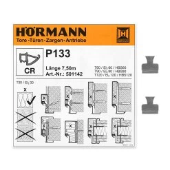Hörmann Zargendichtung P133, 7500 Mm -Wohnaccessoires 501142 hoermann zargendichtung p133 7500 mm zubehoer