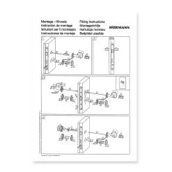 Hörmann FS Drückergarnitur D110 Rosette PZ, Schwarz -Wohnaccessoires 544353 hoermann fs drueckergarnitur d110 pz rosette schwarz gleitlager anleitung