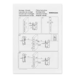 Hörmann FS Wechselgarnitur D210 Kurzschild PZ, Edelstahl -Wohnaccessoires 545723 hoermann fs wechselgarnitur d210 pz kurzschild edelstahl gleitlager anleitung