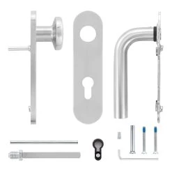 Hörmann FS Wechselgarnitur D210 Kurzschild PZ, Edelstahl -Wohnaccessoires 545723 hoermann fs wechselgarnitur d210 pz kurzschild edelstahl gleitlager lieferumfang