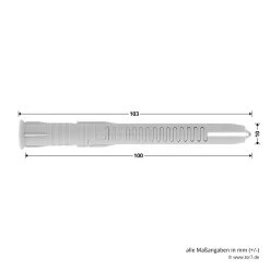 Hörmann Dübelpaket D51 Mit Senkkopfschraube, Torx 13 Hörmann Dübelpaket D51 Mit Senkkopfschraube, Torx -Wohnaccessoires 548781 hoermann duebelpaket d51 mit senkkopfschraube torx masse duebel