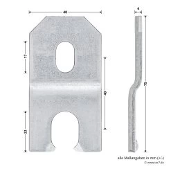 Hörmann Dübellasche Eckzarge, Verdeckte Montage 11 Hörmann Dübellasche Eckzarge, Verdeckte Montage -Wohnaccessoires 549518 hoermann duebellasche eckzarge verdeckte montage bemassung