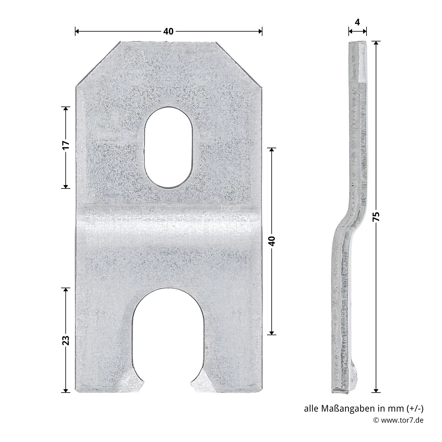 Hörmann Dübellasche Eckzarge, Verdeckte Montage 7 Hörmann Dübellasche Eckzarge, Verdeckte Montage – Bild 5